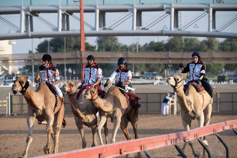 阿联酋女性在迪拜骆驼比赛中创造历史